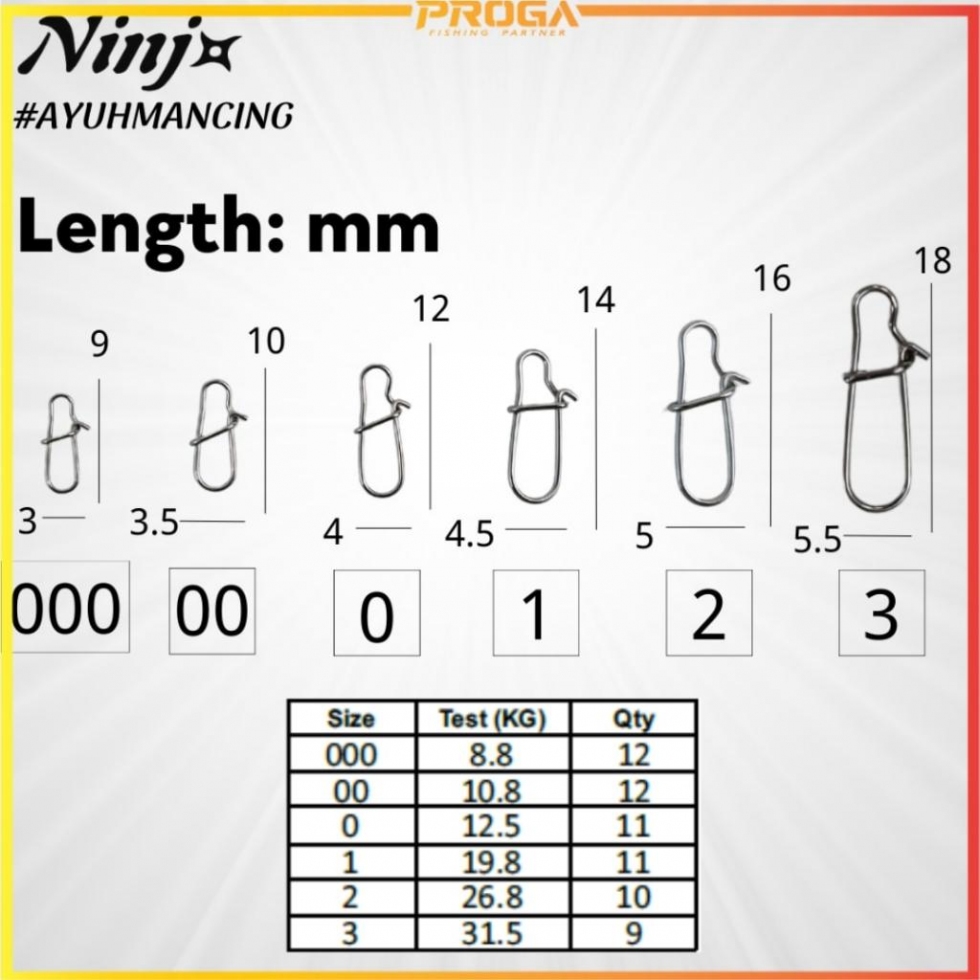 NINJ NJ4012 All Purpose High Quality Fishing Snap