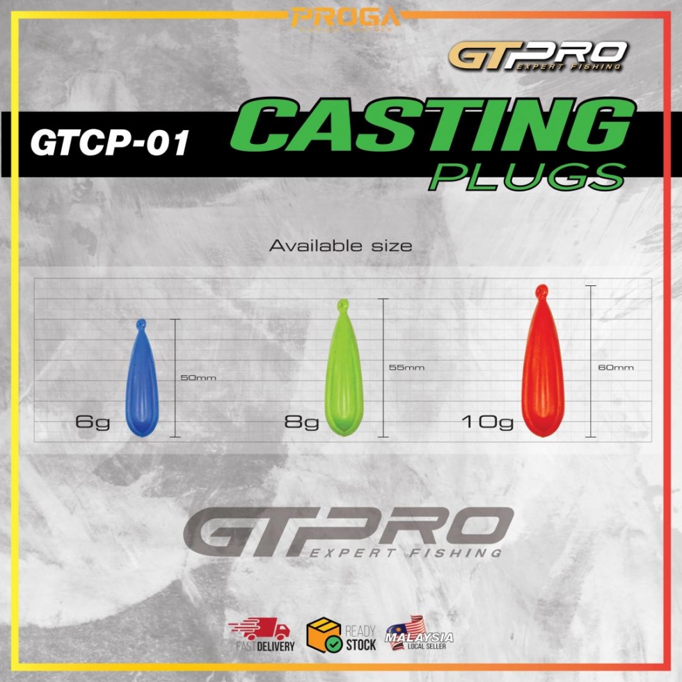 =GTCP-01= GTPRO CASTING PLUG COMBO (6G/8G/10G)