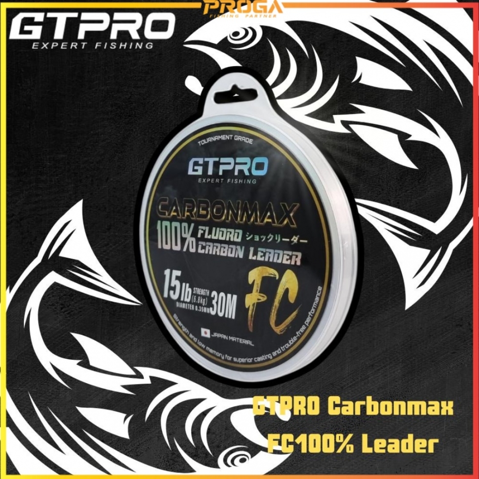 GTPRO CARBONMAX Fluorocarbon FC 100% 30M Fishing Shock Leader