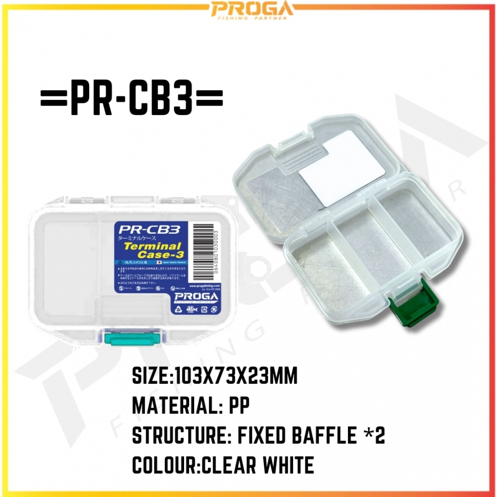 PROGA PR-CA2/B3/CC4 TERMINAL TACKLE CASE {CLEAR}