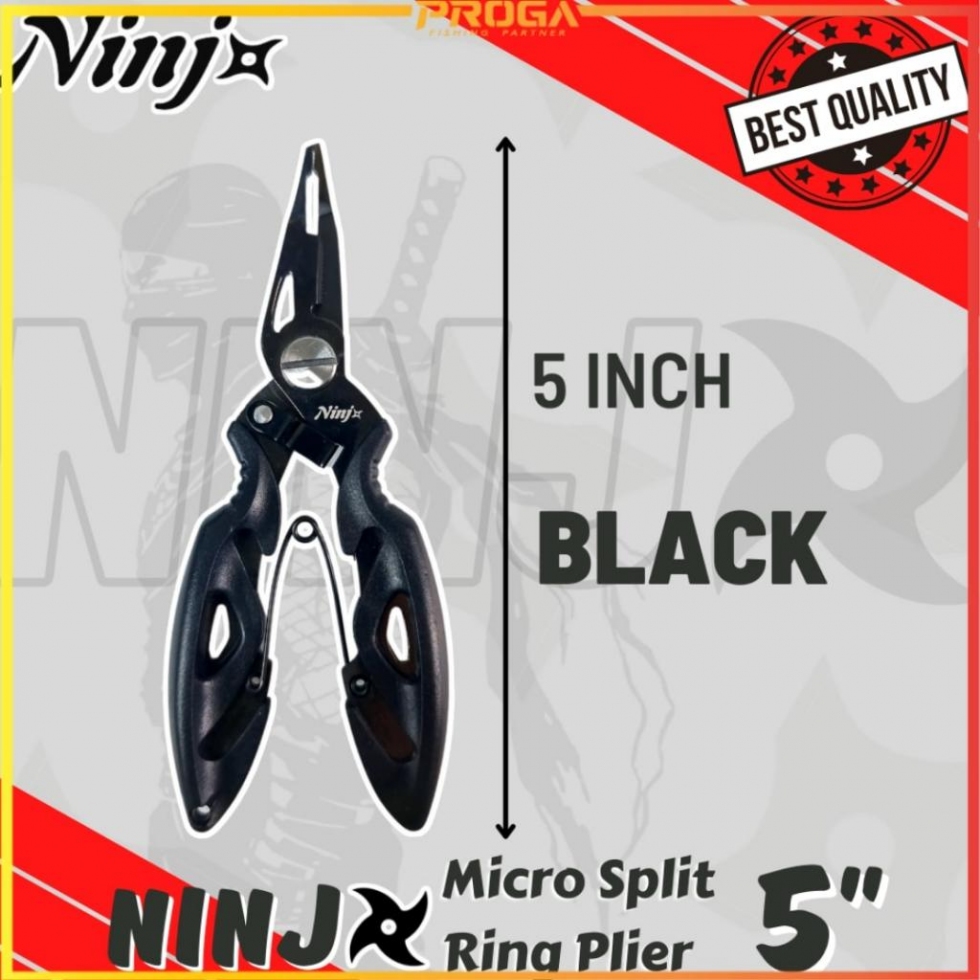 NINJ NJ8011 Micro Split Ring Fishing Plier 5″