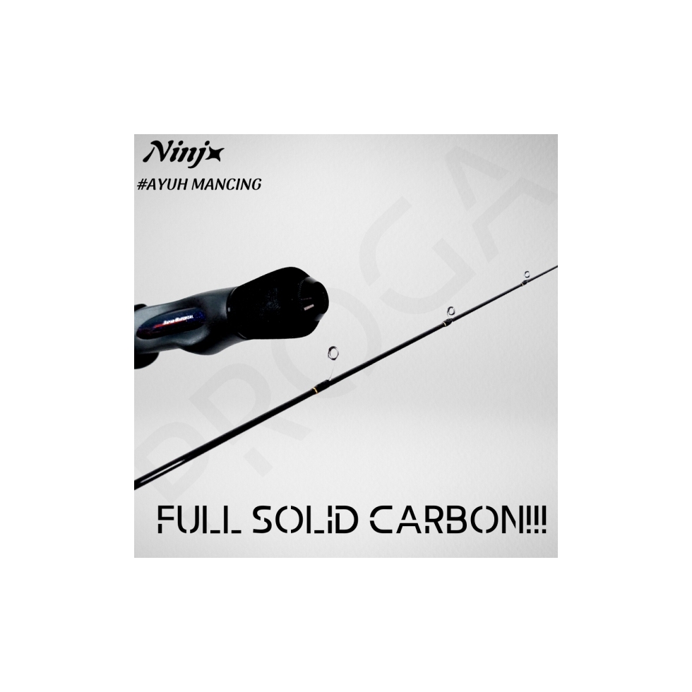 【PROGA】NINJ SAMURAI X Solid Carbon Spinning Fishing Rod